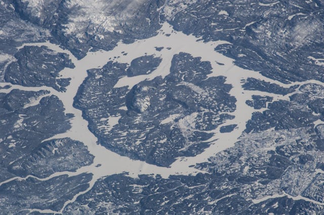 Kawah Manicouagan. (Foto: JSC NASA)