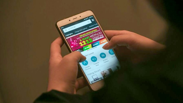 Aplikasi Lazada. (Foto: Lazada)