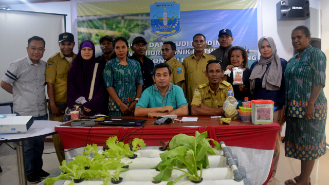 Warga Kampung Mapia Papua Belajar Teknik Hidroponik di Kota Makassar