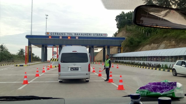 Peresmian tol Trans Sumatera (Foto: Kevin S/kumparan)
