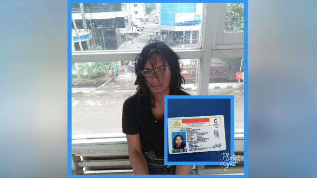 Pelaku perusakan di halte TransJ ITC Mangga Dua (Foto: Dok. PT TransJakarta)