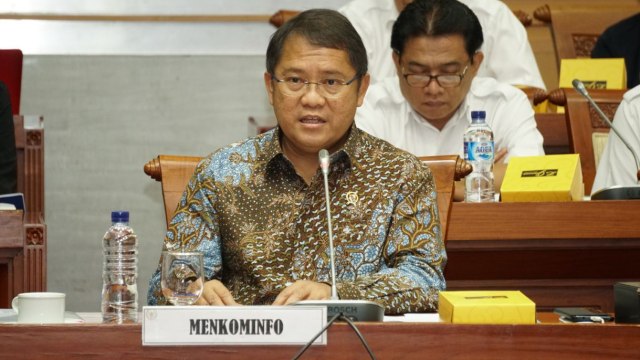 Menkominfo Rudiantara di DPR (Foto: Nugroho Sejati/kumparan)