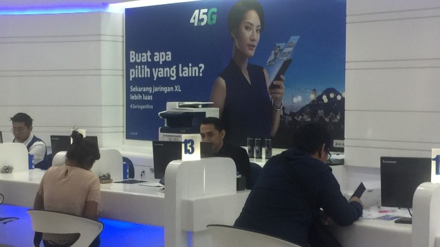 Gerai XL Axiata. (Foto: XL Axiata)