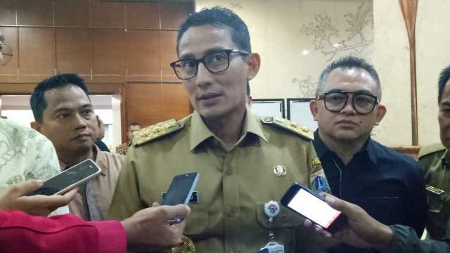 Sandiaga Uno di Blok G Balai Kota Jakarta (Foto: Nabila Fatiara/kumparan)