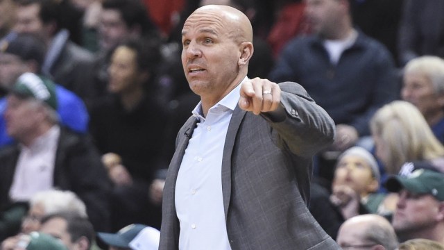 Jason Kidd saat melatih Milwaukee Bucks. (Foto: Benny Sieu-USA TODAY Sports via Reuters)