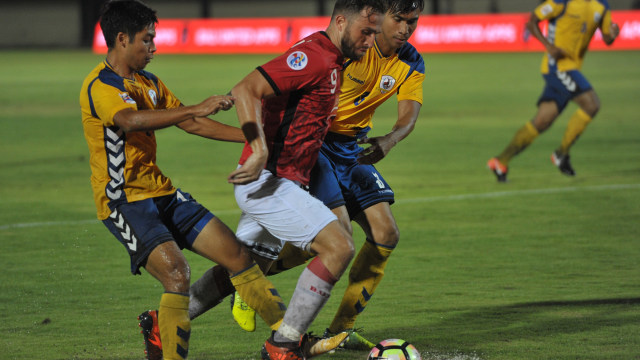 Striker Bali United, Spasojevic (Foto: ANTARA FOTO/Nyoman Budhiana)