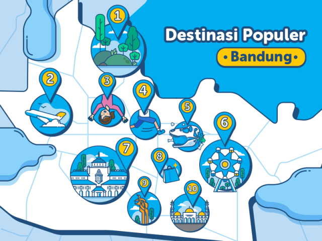 10 Destinasi Populer dan Kamar Hotel Murah di Bandung Mulai Rp200.000!