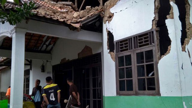 Kerusakan akibat gempa Banten (Foto: Dok. BNPB)