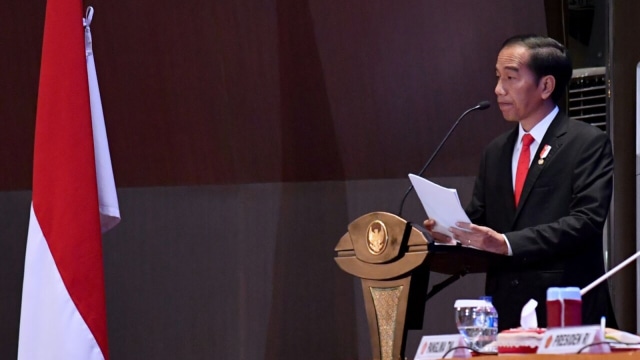 Joko Widodo di Rapim TNI-Polri.  (Foto: dok. Biro Pers Setpres)