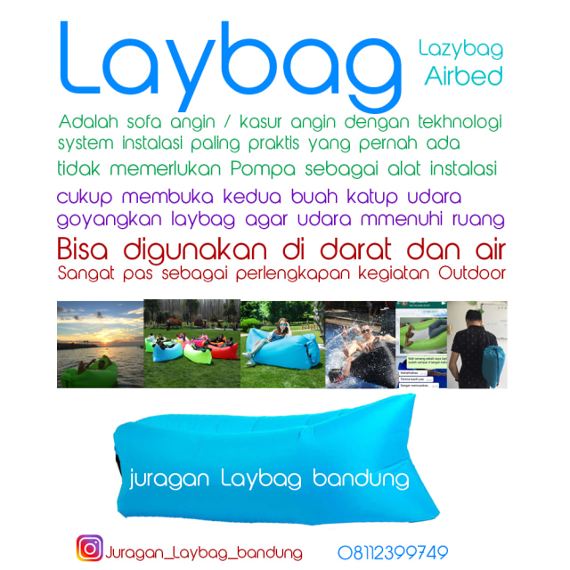 08112399749 Lazy Bag Laybag Kasur Angin Juragan