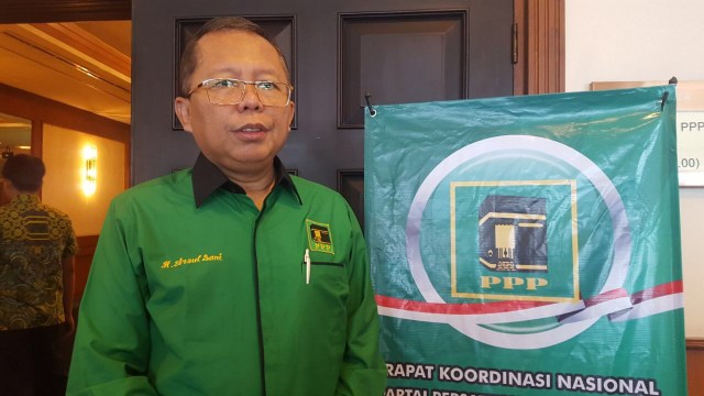 Sekjen PPP Arsul Sani di Rakornas PPP (Foto: Rafyq Alkandy Ahmad Panjaitan/kumparan)