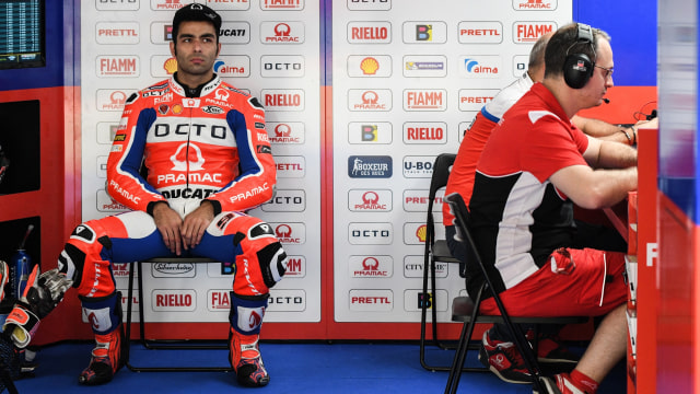 Danilo Petrucci pebalap Pramac. (Foto: Mohd RASFAN / AFP)