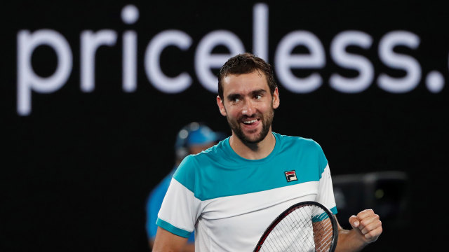 Cilic mencapai final Australia Terbuka 2018. (Foto:  REUTERS/Issei Kato)