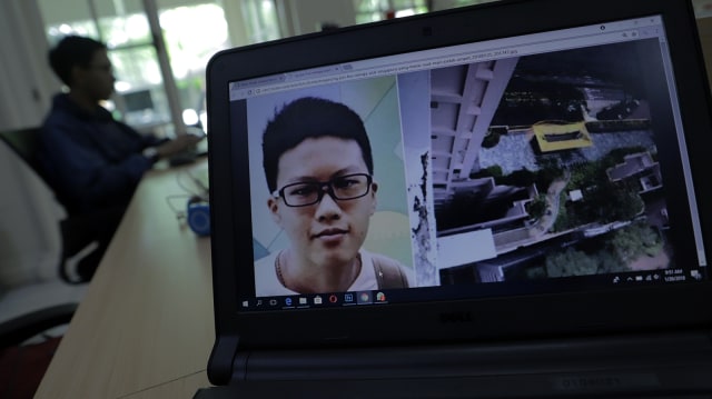 Ng Jun Hui jatuh dari atas gedung (Foto: Aditia Noviansyah/kumparan)