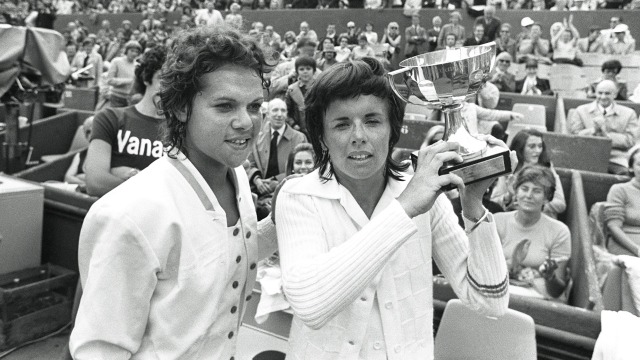 Evonne & Billie Jean King, Prancis Terbuka 1972. (Foto: AFP)