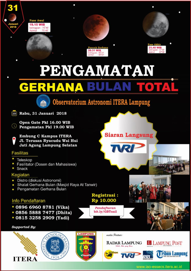 Lokasi Pengamatan Gerhana Bulan Total  (No Cov) (Foto: Dok. Istimewa)