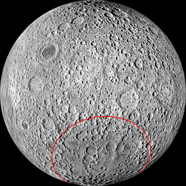 Kutub Selatan Bulan. (Foto: NASA)
