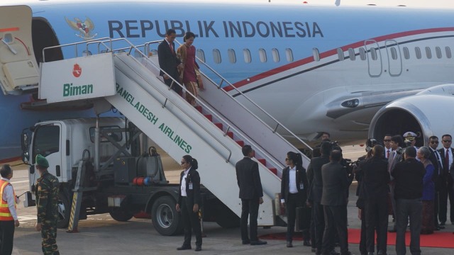 Joko Widodo, Iriana Widodo di Dhaka,Bangladesh. (Foto: Yudhistira Amran Saleh/kumparan)
