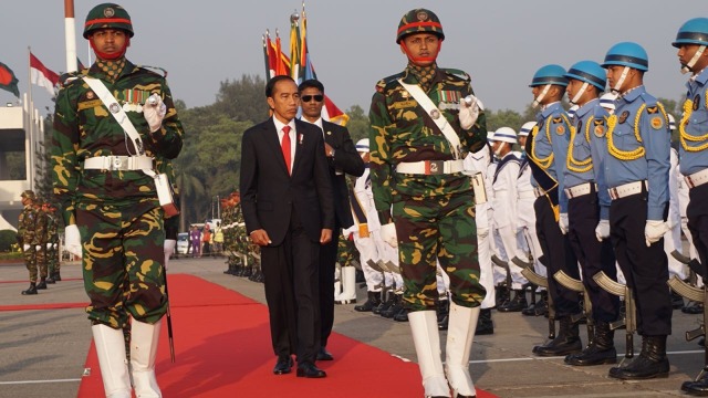 Joko Widodo, Iriana Widodo di Dhaka,Bangladesh. (Foto: Yudhistira Amran Saleh/kumparan)
