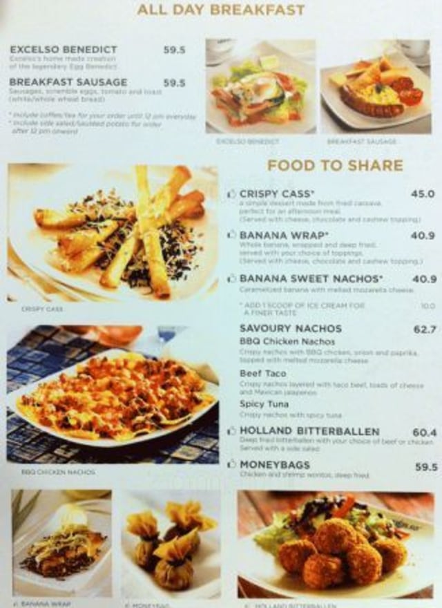 Daftar Harga Menu Excelso Lengkap Terbaru