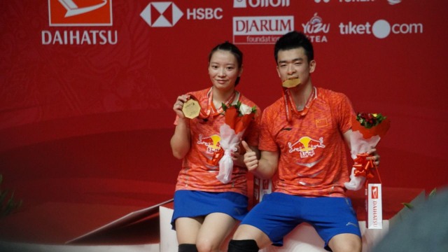Zheng Siwei dan Huang Yaqiong Foto: Nugroho Sejati/kumparan