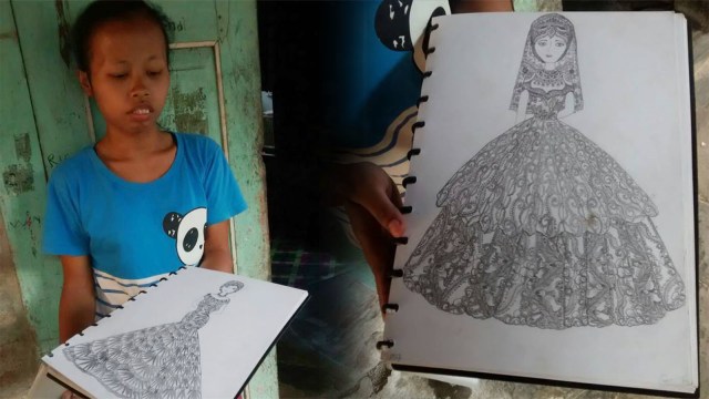 Windi, difabel yang pandai mendesain baju (Foto: Facebook/Fauzan Mukrim)