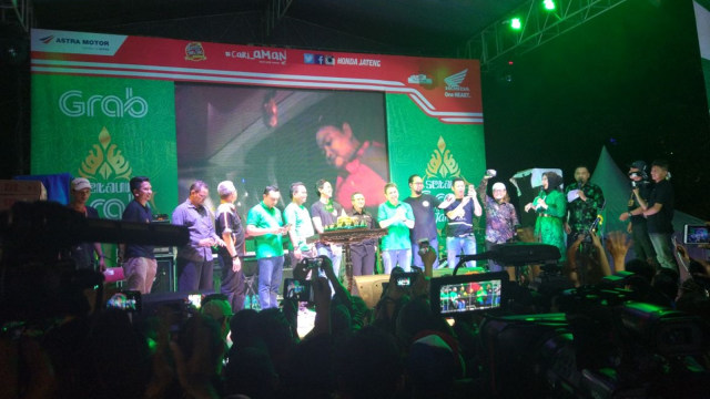 Tandatangan kerjasama Madhang, Paytren dan Grab. (Foto: dok. Istimewa )