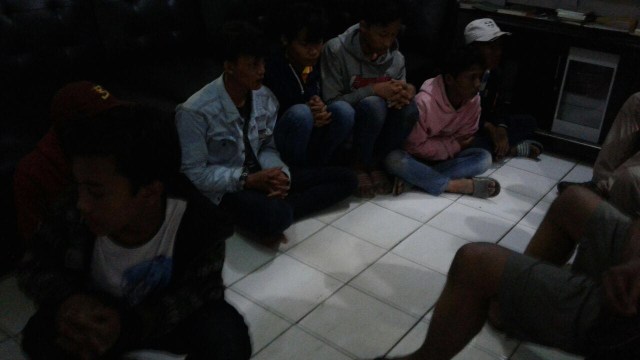 Sembilan Pemuda terlibat Konvoi Sajam (Foto: Istimewa)