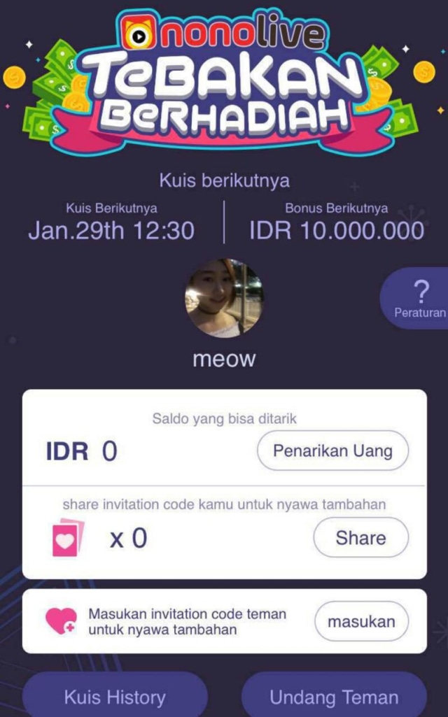 Kunci Jawaban Tebakan Berhadiah Nonolive Dengan Total Hadiah 10 Juta Rupiah! (1)