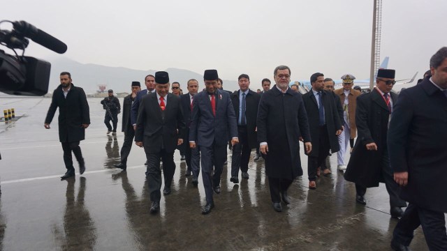Jokowi Tiba di Istana Kepresidenan Afghanistan (Foto: Yudhistira Amran Saleh/kumparan)