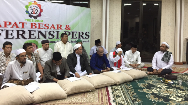 Pernyataan Pers PA212 (Foto: Rafyq Alkandy Ahmad Panjaitan/kumparan)