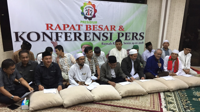 Pernyataan Pers PA212 (Foto: Rafyq Alkandy Ahmad Panjaitan/kumparan)