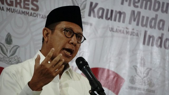 Menteri Agama Lukman Saifuddin di Kongres Ulama (Foto: Helmi Afandi/kumparan)
