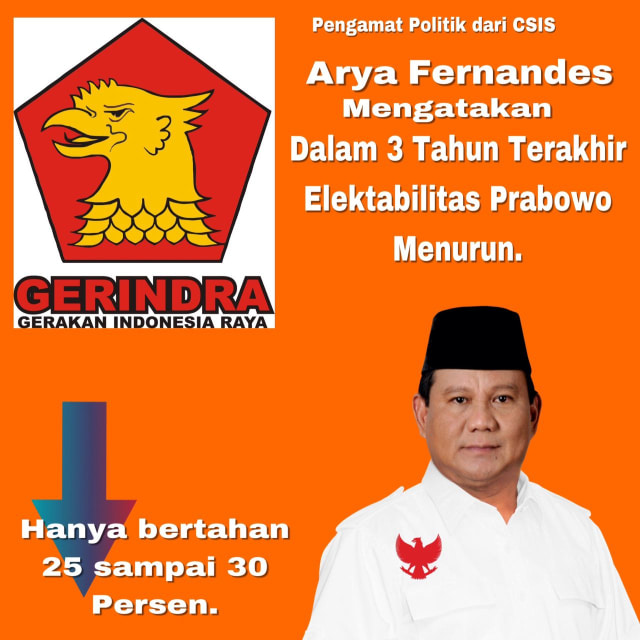 Setahun Menjelang Pilpres, Elektabilitas Prabowo Terus Turun, Masihkah Ada Harapan?