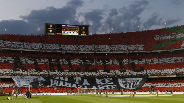 Suasana di San Mames. (Foto: Reuters/Albert Gea)