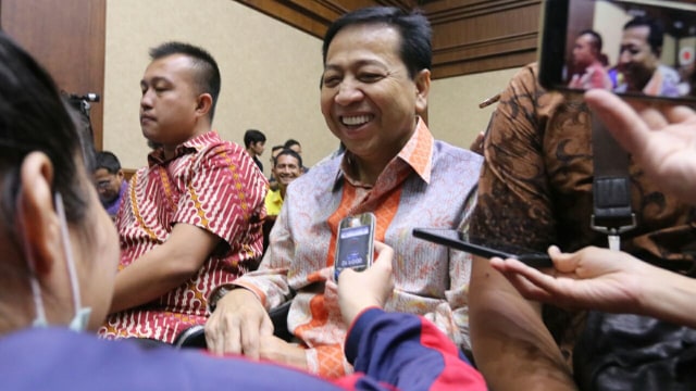 Setya Novanto di Pengadilan Tipikor (Foto: Irfan Adi Saputra/kumparan)