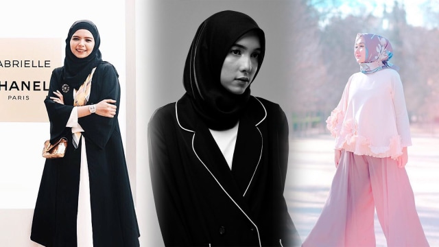 Kompilasi desainer hijab (Foto: Instagram @vivizubedi @dianpelangi @jenaharanasution)
