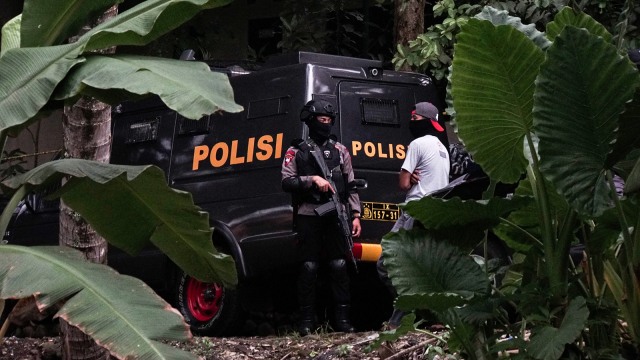 Densus 88 Antiteror. Foto: ANTARA FOTO/Idhad Zakaria