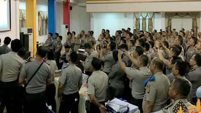 Pengumuman kelulusan tes psikologi inspektur Polri (Foto: SDM Polri)