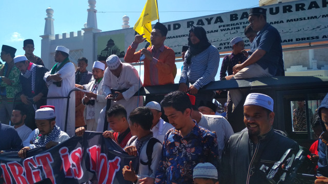 Unjuk Rasa Berantas Waria di Aceh (Foto: Zuhri Noviandi/kumparan)