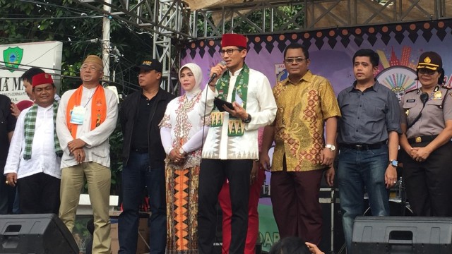 Sandi di Festival Cempaka Putih (Foto: Moh Fajri/kumparan)