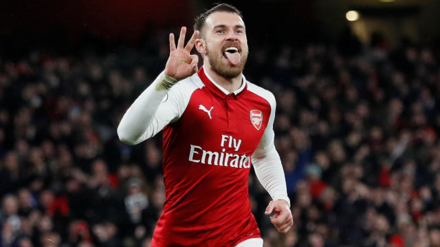 Ramsey tengah berpendar. (Foto: REUTERS/David Klein)
