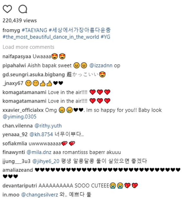 Komentar postingan Instagram Yang Hyun-suk. (Foto: Instagram/@fromyg)