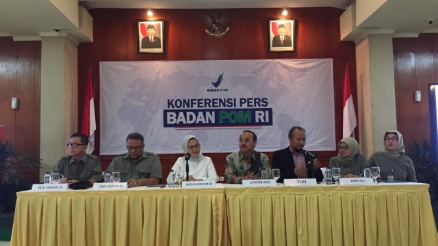 Konpers BPOM di Gedung C Jakarta Pusat (Foto: Abdul Latif/kumparan)