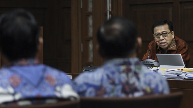 Sidang lanjutan Setya Novanto (Foto: Antara/Dhemas Reviyanto)