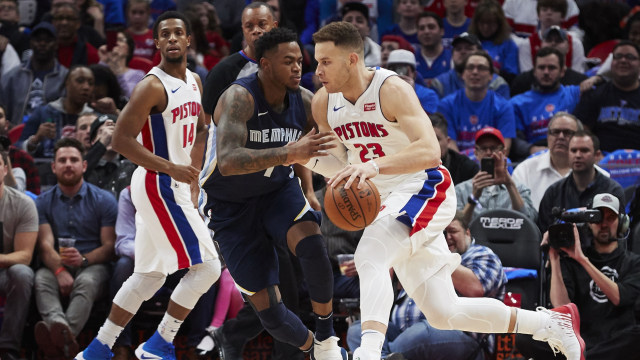 Blake Griffin saat membela Detroit Pistons. (Foto: Rick Osentoski-USA TODAY Sports via Reuters)