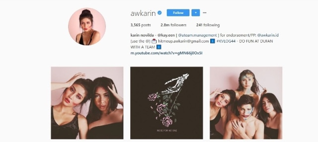 Daftar Selebgram Hits Indonesia 2018