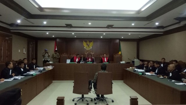 Hasto Kristiyanto jadi saksi sidang Alfian Tanjung (Foto: Adim Mugni/kumparan)