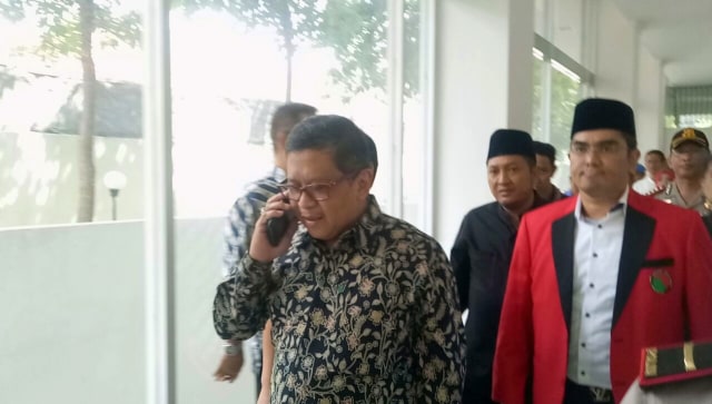 Hasto Kristiyanto jadi saksi sidang Alfian Tanjung (Foto: Adim Mugni/kumparan)