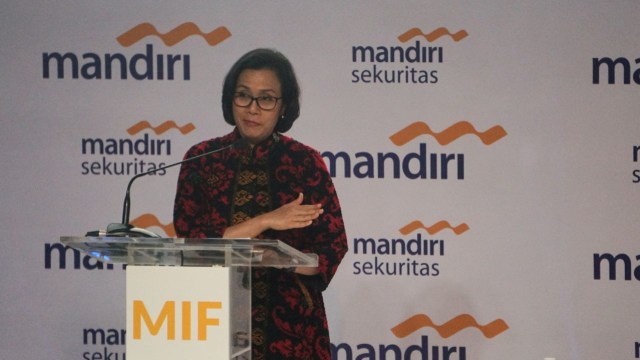 Sri Mulyani dalam acara Mandiri Invest Forum (Foto: Nugroho Sejati/kumparan)